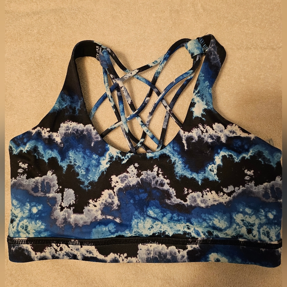 Constantly Varied Gear Storm Butterfly Back Sports Bra, size S